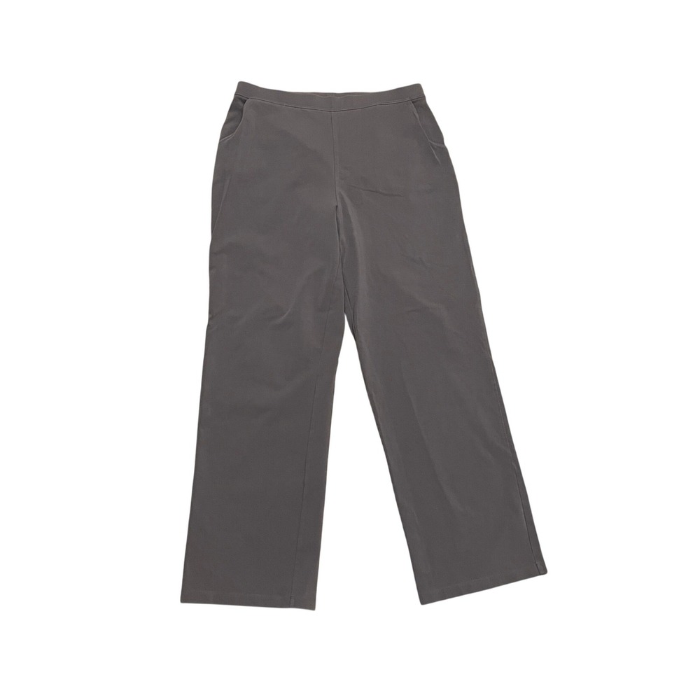 LL Bean Perfect Fit Knit Pants Women's M Regular Taupe Tan Straight Leg Pants